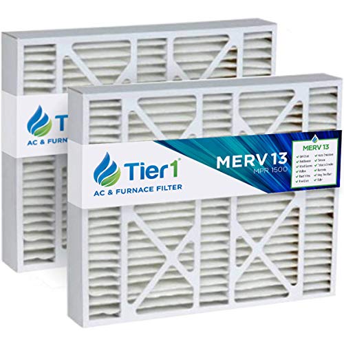 Tier1 20x25x5 Merv 13 Replacement for Skuttle AC Furnace Pleated Air Filter 2 Pack