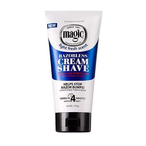 Magic Razorless Cream Shave Regular Strength 6 Ounce (177ml) (3 Pack)