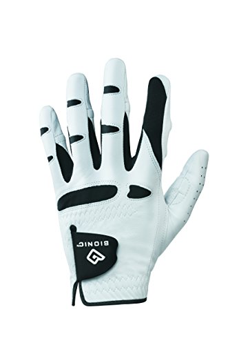 Bionic Gloves –Men’s StableGrip Golf Glove W/ Patented Natural Fit Technology Made from Long Lasting, Durable Genuine Cabretta Leather, Small