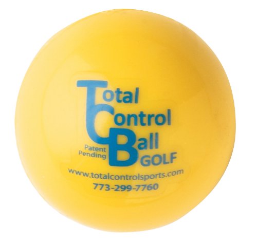Total Control Sports Golf Ball with Blue Dot (Pack of 6), Yellow