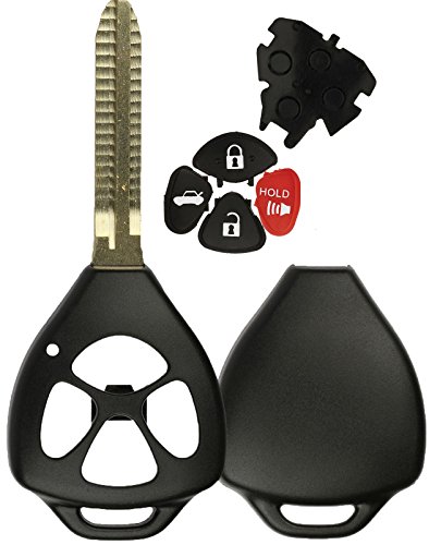 KeylessOption Keyless Entry Remote Key Fob Shell Key Blade Case For Toyota Camry Corolla Rav4 Matrix Venza Yaris