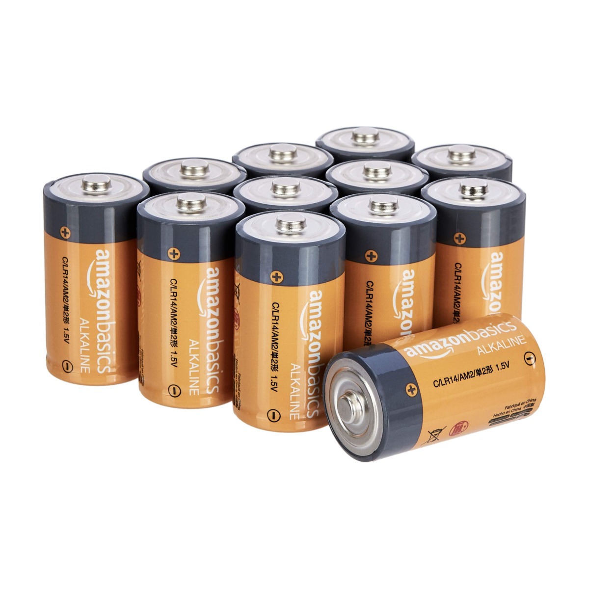 Amazon Basics 12 Pack C Cell All-Purpose Alkaline Batteries, 5-Year Shelf Life, Easy to Open Value Pack | The Storepaperoomates Retail Market - Fast Affordable Shopping
