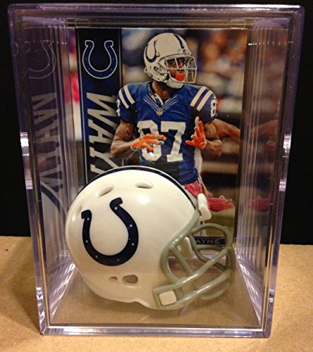 Indianapolis Colts NFL Helmet Shadowbox w/Reggie Wayne card