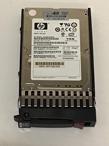 HP 507284-001 Proliant 300GB 10K 2.5″ 6Gbps Dual Port in Tray SAS Hard Drive