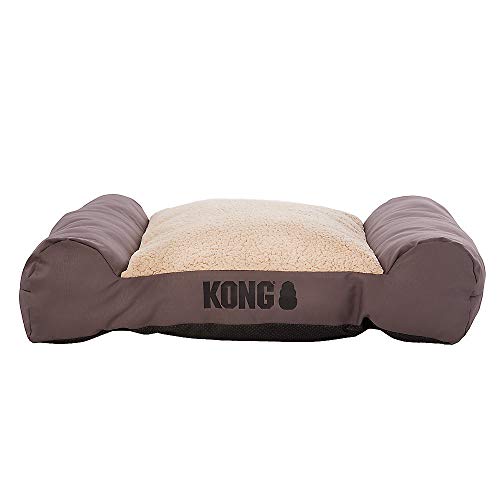 KONG Tough Plush Lounger Dog Bed Offered by Barker Brands Inc. (Grey)
