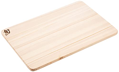 Shun Cutlery Medium Hinoki Cutting Board, 15.75″ x 10.75″ Medium Wood Cutting Board, Medium-Soft Wood Preserves Knife Edges, Authentic, Japanese Kitchen Cutting Board