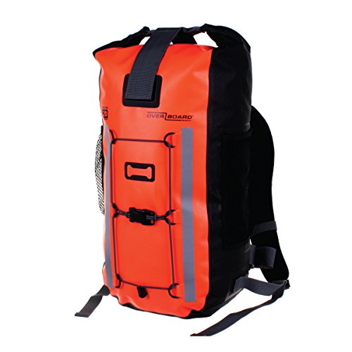 OverBoard Waterproof Pro-Vis Backpack, Orange, 20-Liter
