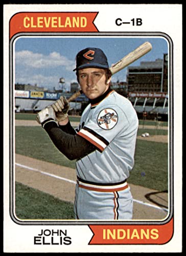 1974 Topps # 128 John Ellis Cleveland Indians (Baseball Card) EX/MT Indians
