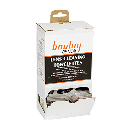 Bouton Optical 252-LCT100 Lens Cleaning Towelette Dispenser, Large