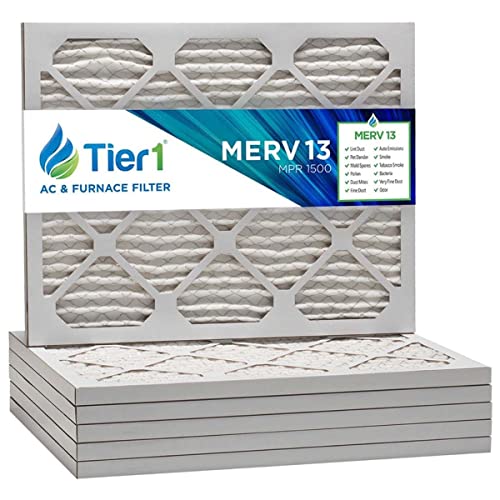 Tier1 20x24x1 Merv 13 Pleated Air/Furnace Filter -6 Pack