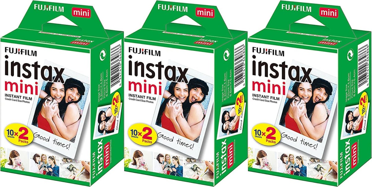 Fujifilm Instax Mini Instant Film (3 Twin Packs, 60 Total Pictures) – International Version | The Storepaperoomates Retail Market - Fast Affordable Shopping