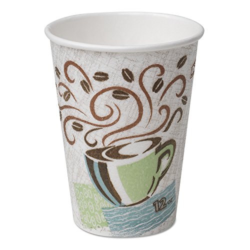 Dixie Hot Cups, Paper, 10oz, Coffee Dreams Design, 500/Carton