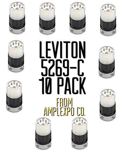 Leviton 161-05269-00C 2 Pole 15 Amp 125 Volt Industrial Grade Straight Blade Conne