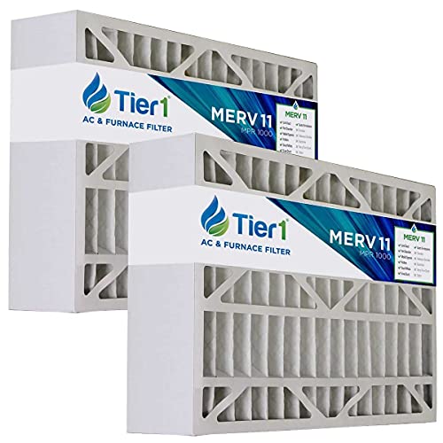 Tier1 Replacement for Lennox X6672 X6670 Healthy Climate 16x25x5 Merv 11 Air Filter 2-Pack