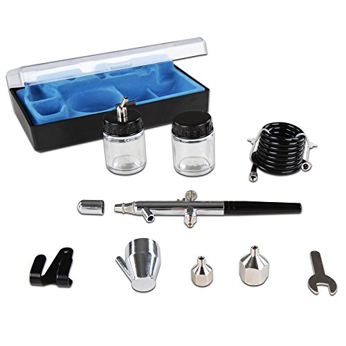 Timbertech Airbrush Kit With Compressor ABPST06 With 2 Basic Airbrushes for hobby,tattoo, graphic and any other airbrush application(110-120V) | The Storepaperoomates Retail Market - Fast Affordable Shopping