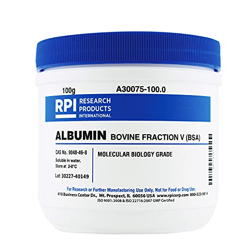 RPI Albumin, Bovine Fraction V [BSA], 100 Grams