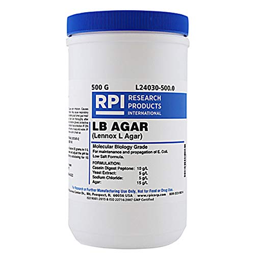 RPI L24030-500.0 LB Agar, Low Salt Formula, Powder, 500g