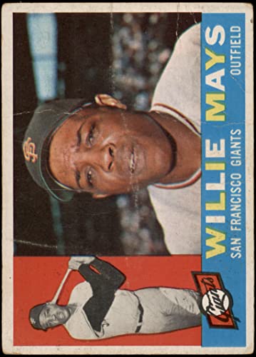 1960 Topps # 200 Willie Mays San Francisco Giants (Baseball Card) Dean’s Cards 1.5 – FAIR Giants