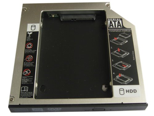 Generic 2nd HDD Ssd Hard Drive Caddy Adapter for Lenovo Ideapad U510 Z710 Z710a Thinkpad W540