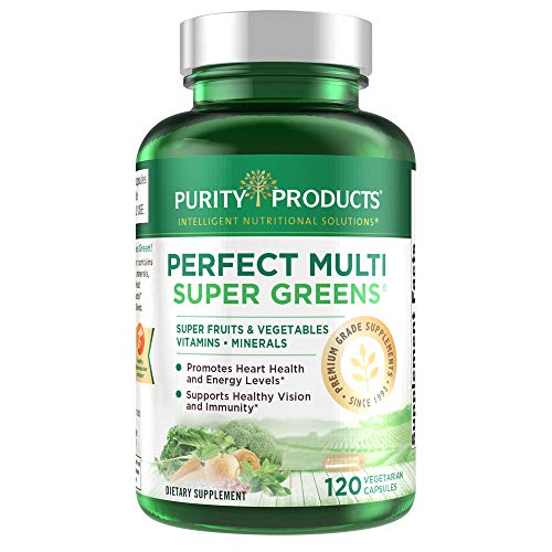 Purity Products Perfect Multi Super Greens Dietary Supplement Health Nutrition, 120 count