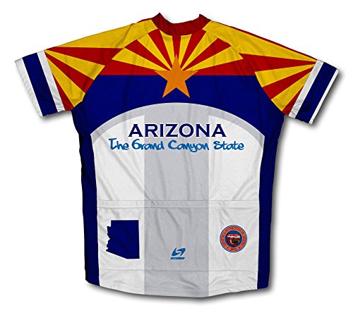 ScudoPro Arizona Flag Short Sleeve Cycling Jersey for Men – Size 2XL | The Storepaperoomates Retail Market - Fast Affordable Shopping