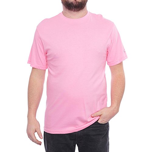 Spalding Men’s Basic Crew Neck Cotton T-Shirt, Rose Bud, Small