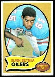 1970 Topps Football Rookie Card #43 Elvin Bethea Excellent
