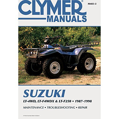 1987-1998 CLYMER SUZUKI ATV LT-4WD, LT-F4WDX & LT-F250 SERVICE MANUAL NEW M483-2