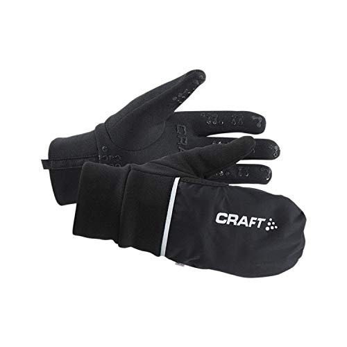 Craft Sportswear Hybrid Weather 2-in-1 Bike Cycling Mitten Gloves, Black, X-Large