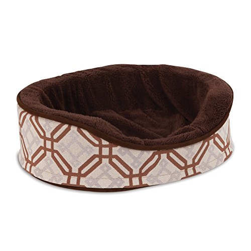 Petmate 18 X 14 Jacquard Oval Lounger, Colors May Vary