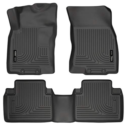 Husky Liners Weatherbeater | Fits 2014 – 2020 Nissan Rogue w/ 3rd Row Rows, 2014 – 15 Nissan X – TRAIL, Front & 2nd Row Liners – Black, 3 pc. | 98671