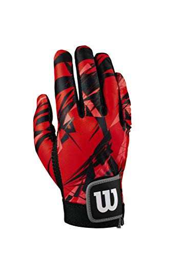 WILSON Sporting Goods Clutch Racquetball Glove – Right Hand, Medium, Bred/Black