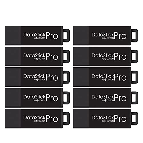 Centon MP Valuepack USB 3.0 Datastick Pro (Black), 64GB, 10Pack Bulk – S1-U3P6-64G-10B