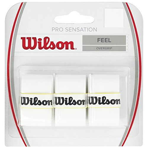 WILSON Sensation Pro Tennis Racquet Over Grip, White