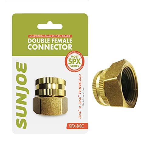 Sun Joe SPX-BSC Dual Swivel Brass Connector, 3/4-Inch by 3/4-Inch