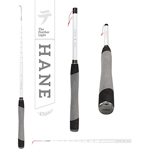 Tenkara USA Fly Fishing HANE™ Rod with Case, Super Compact All-Around for Small & Medium Fish – Ultra-Portable, Carbon Fiber, Lightweight (10ft10in – 330cm)