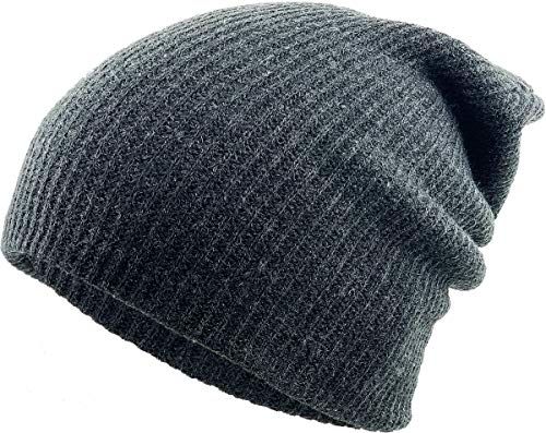 KBW-12 DGY Comfortable Soft Slouchy Beanie Collection Winter Ski Baggy Hat Unisex Various Styles