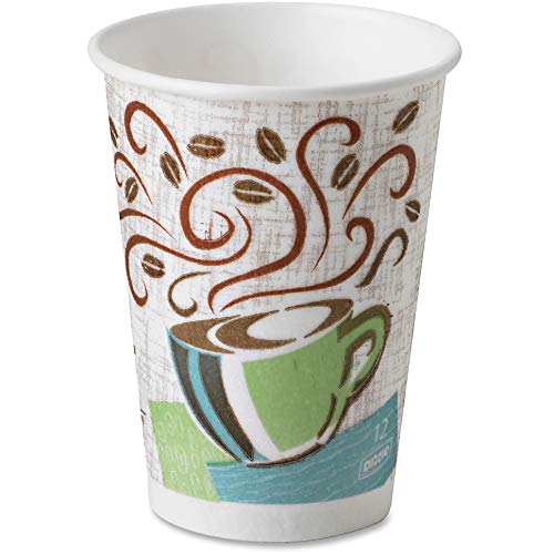 Dixie PerfecTouch 12 oz. Insulated Paper Hot Coffee Cup by GP PRO (Georgia-Pacific), Coffee Haze, , 960 Count (160 Cups Per Sleeve, 6 Sleeves Per Case)