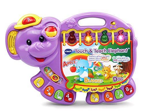 VTech Touch and Teach Elephant, Purple (Amazon Exclusive)