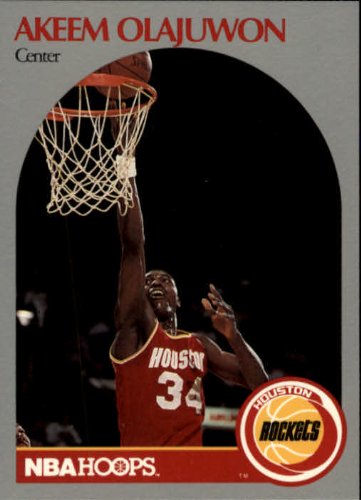 1990 Hoops Basketball Card (1990-91) #127 Hakeem Olajuwon