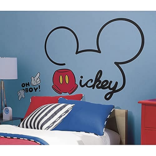 RoomMates RMK2560GM Disney All About Mickey Mouse Peel and Stick Wall Decals