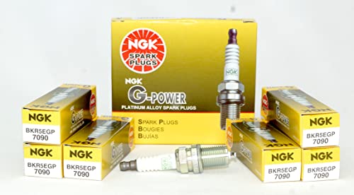 NGK 7090 G-Power Platinum Spark Plugs BKR5EGP – 6 PCSNEW