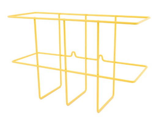 Zing Green Products 7199 Wall Mount Wire Basket SDS Binder Holder with Mounting Hardware, 14 by 9 by 4.5 Inch, Yellow