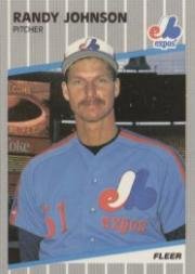 1989 Fleer Baseball Rookie Card #381 Randy Johnson