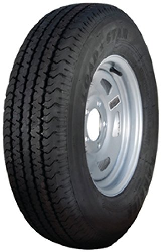 Kenda KR03 14″ Radial Tire & Wheel Assemblies, ST215/75R-14 – Loadstar (Color: Silver)