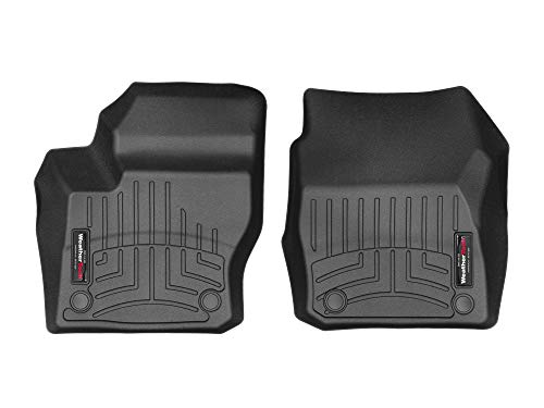 WeatherTech Custom fit FloorLiners for Select Ford Focus and ST Models – 1st Row (Black)