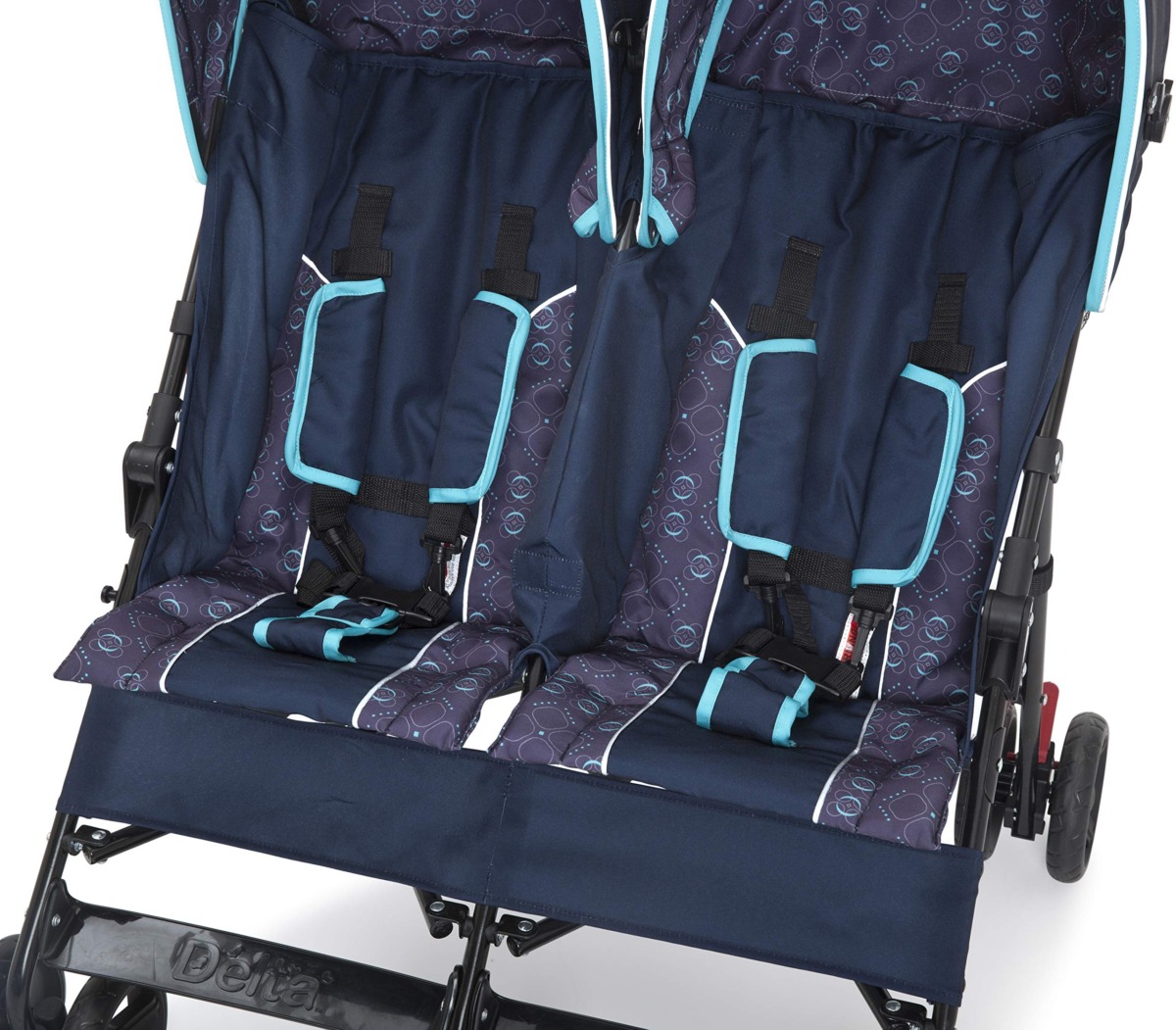 Delta Children LX Side by Side Stroller – with Recline, Storage & Compact Fold, Night Sky | The Storepaperoomates Retail Market - Fast Affordable Shopping
