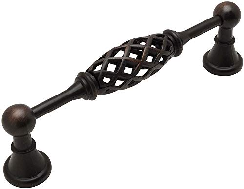 Cosmas 15 Pack 1749-5ORB Oil Rubbed Bronze Birdcage Cabinet Hardware Handle Pull – 5″ (128mm) Hole Centers