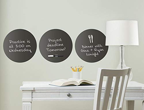 WallPops WPE0974 Charcoal Dry Erase Dot Decals, Grey | The Storepaperoomates Retail Market - Fast Affordable Shopping