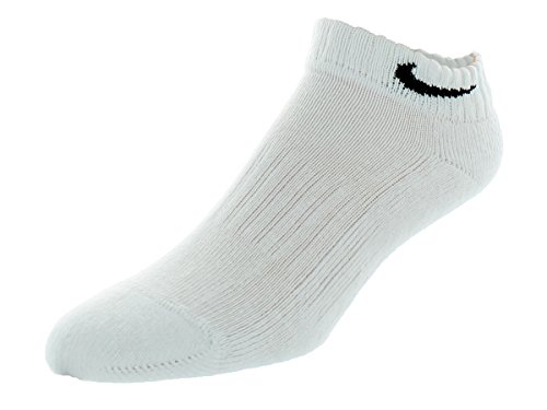 Nike Mens Performance Cotton Cushioned Low-Cut Socks Large (shoe size 8-12) (White)